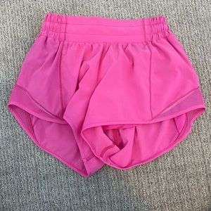 Pink lululemon shorts